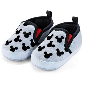 Disney Mickey Mouse Infant Prewalker Soft Sole Slip-on Shoes - Size 6-9 Months